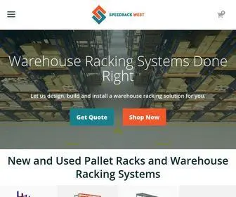 Speedrackwest.com(Pallet Rack & Warehouse Racking Systems) Screenshot