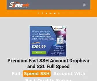 Speedssh.com(Premium Fast SSH Account Dropbear and SSH SSL Full Speed) Screenshot