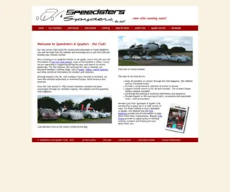 Speedstersandspyders.org.uk(The Website for the Speedsters & Spyders Club) Screenshot