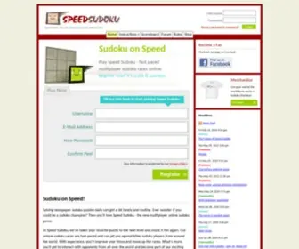 Speedsudoku.com(Speed Sudoku) Screenshot