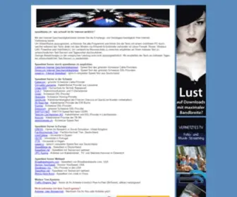Speedtester.ch(Swisscom VDSL) Screenshot