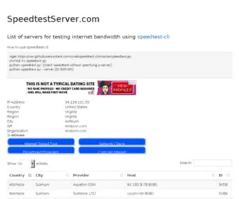 Speedtestserver.com(How to server benchmarking) Screenshot