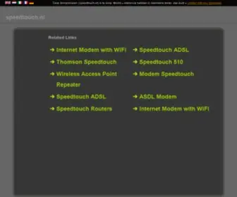 Speedtouch.nl(Alcatel SpeedTouch DSL Modems) Screenshot