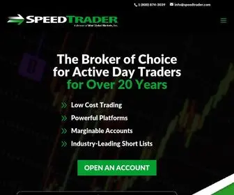 Speedtrader.com(Direct Access Stock Broker for Day Trading) Screenshot