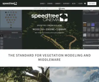 Speedtree.com(3D Vegetation Modeling and Middleware) Screenshot