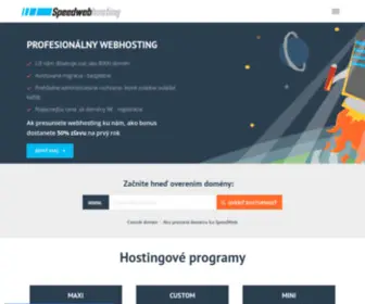 Speedweb.sk(Registrácia domén) Screenshot