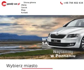 Speedy-Car.pl(Wypożyczalnia samochodów Poznań) Screenshot