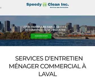 Speedyclean.ca(Entretien) Screenshot