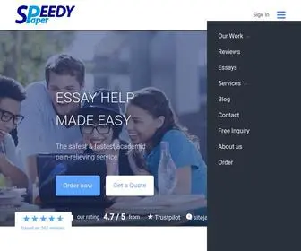 Speedypaper.com(Essay Writing Help) Screenshot