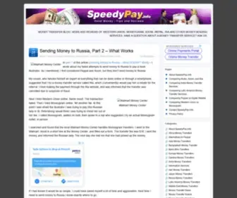 Speedypay.info(Speedy Pay Money Transfer Service Reviews) Screenshot