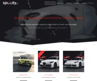 Speedy.pl(Wypożyczalnia Samochodów Sportowych) Screenshot