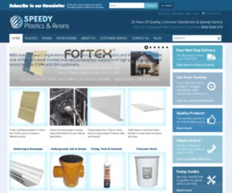 Speedyplasticsandresins.co.uk(Plastic Building Materials & Supplies) Screenshot
