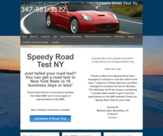 Speedyroadtestny.com(Speedy Road Test NYRush road test in NY) Screenshot