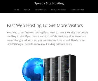 Speedysitehosting.com(Fast Web Hosting) Screenshot