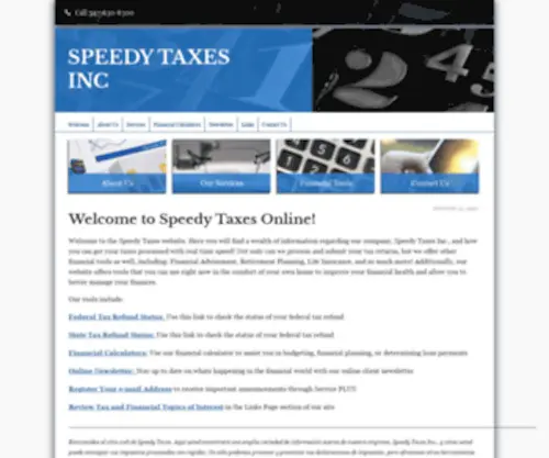 Speedytaxesinc.com(SPEEDY TAXES INC) Screenshot