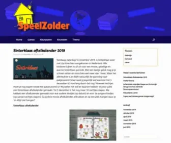 Speelzolder.nl(Printknutsels, kleurplaten en games) Screenshot