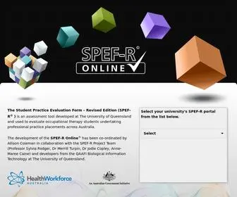 Spefronline.com(SPEF-R Online) Screenshot