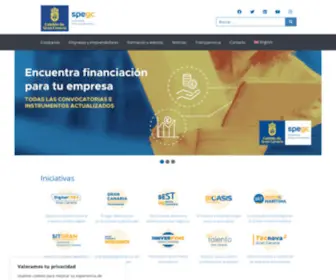 Spegc.org(Sociedad de Promoción Económica de Gran Canaria) Screenshot