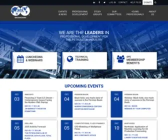Spegcs.org(Society of Petroleum Engineers Houston) Screenshot