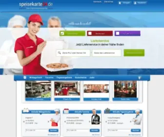 Speisekarte24.de(Finde Restaurants und Heimservice in unserem Gastronomieportal) Screenshot