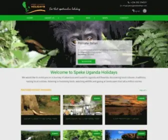 Spekeugandaholidays.com(Speke Uganda Holidays) Screenshot