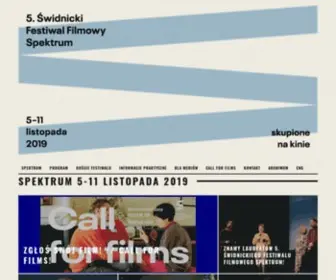 Spektrumfestiwal.pl(SPEKTRUM) Screenshot