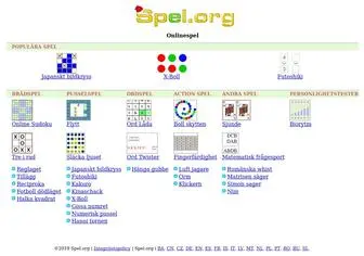 Spel.org(Gratis onlinespel och Pusselspel) Screenshot