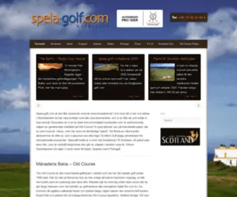 Spela-Golf.com(Spela Golf) Screenshot