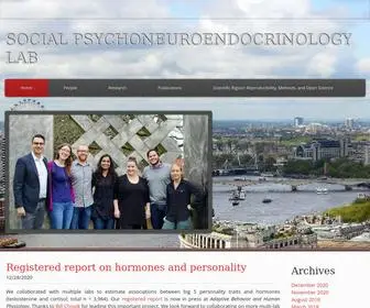 Spelab.org(SOCIAL PSYCHONEUROENDOCRINOLOGY LAB) Screenshot