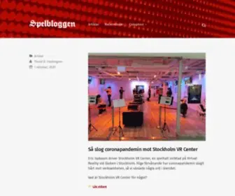 Spelbloggen.se(Webbplatsen) Screenshot