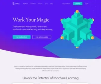 Spell.run(Next Generation Machine Learning and Deep Learning Infrastructure) Screenshot