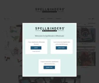 Spellbinderswholesale.com(Spellbinders Wholesale Website) Screenshot