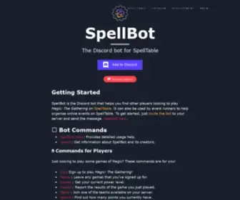 Spellbot.io(Magic: the gathering) Screenshot