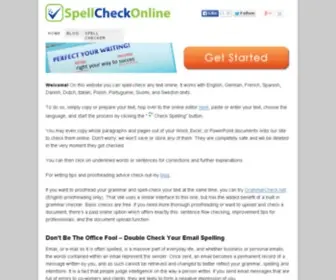 Spellcheckonline.com(Free Online Spell Checker) Screenshot