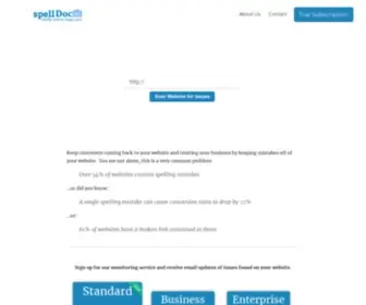 Spelldoc.com(Healthy website) Screenshot