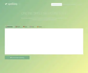Spelling.nu(Online spelling & grammatica controleren) Screenshot