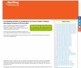 Spellingactivities.org(Spelling Activities for Kids) Screenshot