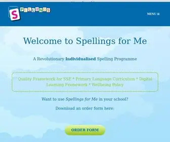 Spellingsforme.ie(Spellings for me) Screenshot