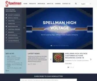 Spellmanhv.com(High Voltage Power Supplies) Screenshot