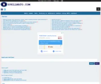 Spellnato.com(Spell names) Screenshot