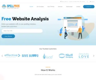 Spellpros.com(Healthy website) Screenshot