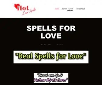 Spellsforlove.co.za(LOVE SPELLS) Screenshot