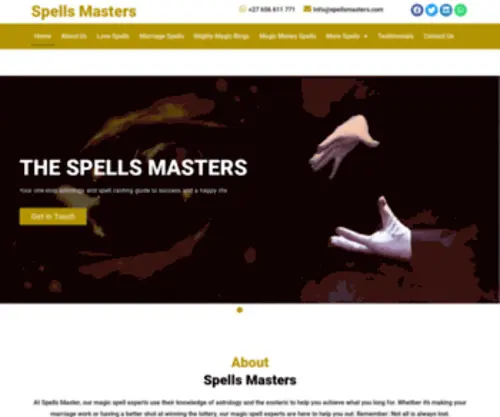 Spellsmasters.com(Spells Masters) Screenshot
