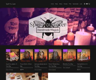 Spellyoulater.com(Handmade Magick) Screenshot