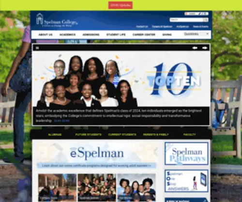 Spelman.edu(Spelman College) Screenshot