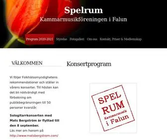 Spelrum.se(Kammarmusikföreningen i Falun) Screenshot