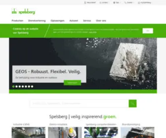 Spelsberg.nl(Elektro-installatiemateriaal, modulaire verdelers en industriële behuizingen) Screenshot