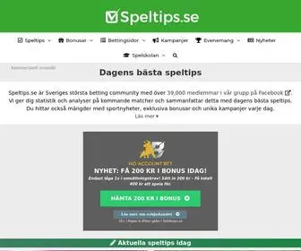 Speltips.se Screenshot