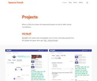 Spencerfinnell.com(Designer & Developer) Screenshot