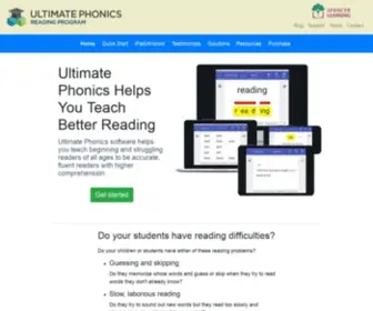 Spencerlearning.com(Ultimate Phonics software) Screenshot